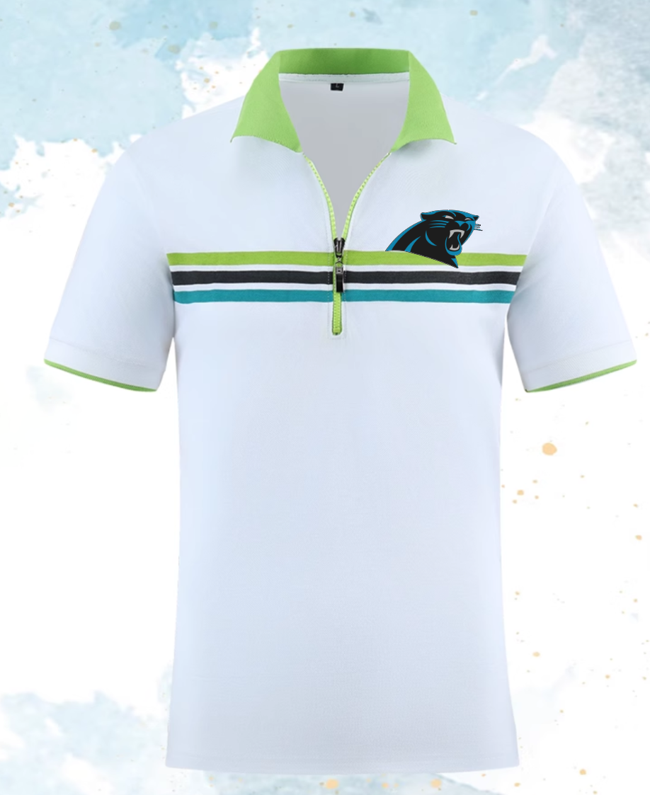 Carolina Panthers white style #3 Men 2025 NFL polo T shirt